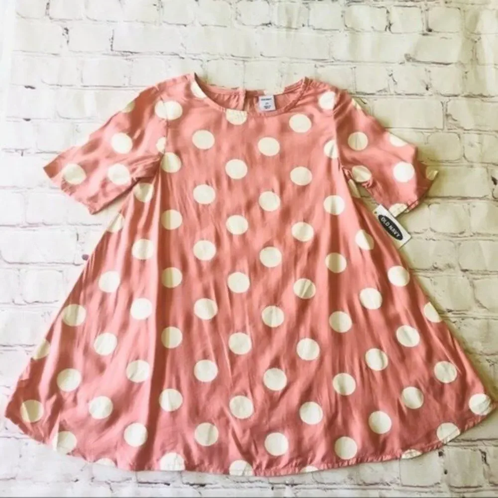 Old Navy Girls Polka Dot Print Swing Dress Sz 2T